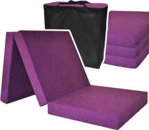 Viking Choice Logeermatras extra dik violet camping matras reismatras opvouwbaar matras 195 x 80 x 15