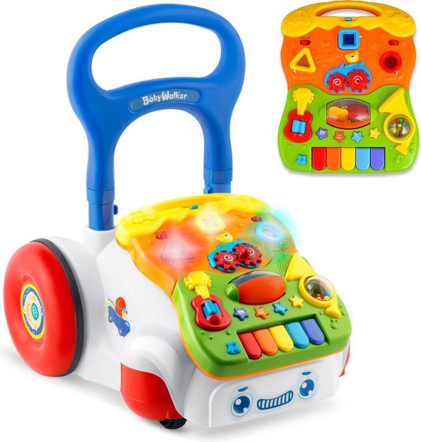 Viking Choice Loopwagen met muziek wit 2-in-1 40 5x36x46 cm