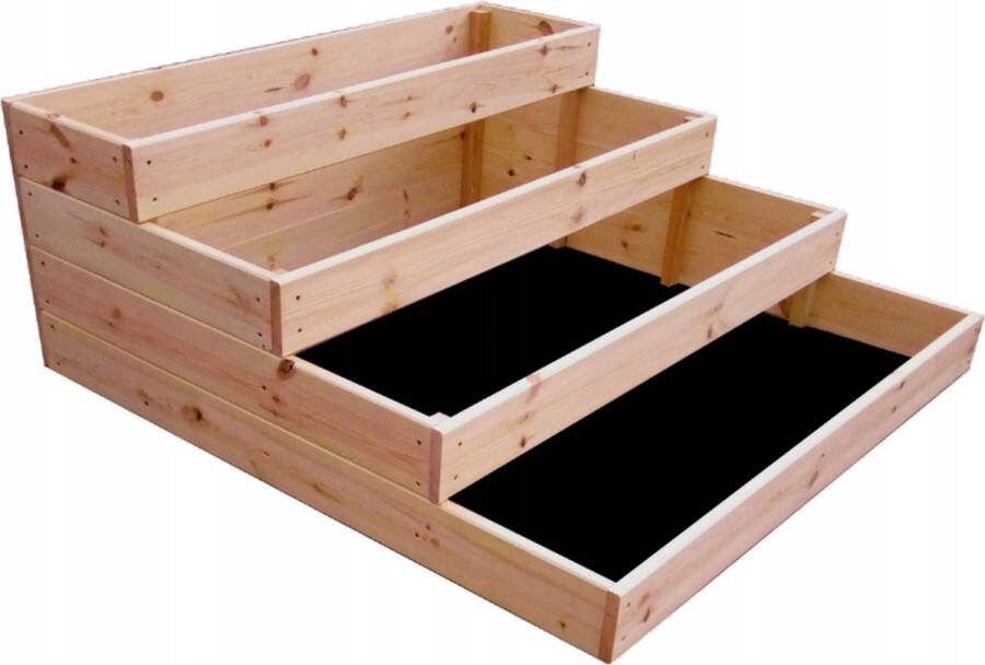 Viking Choice Moestuinbak 4 lagen 120x120x40 cm met gronddoek