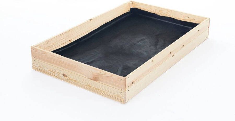 Viking Choice Moestuinbak kweekbak 140x120x18 cm hout met gronddoek