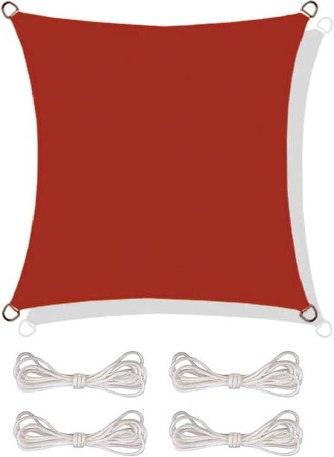 Viking Choice Schaduwdoek vierkant 3 6x3 6m waterdicht rood