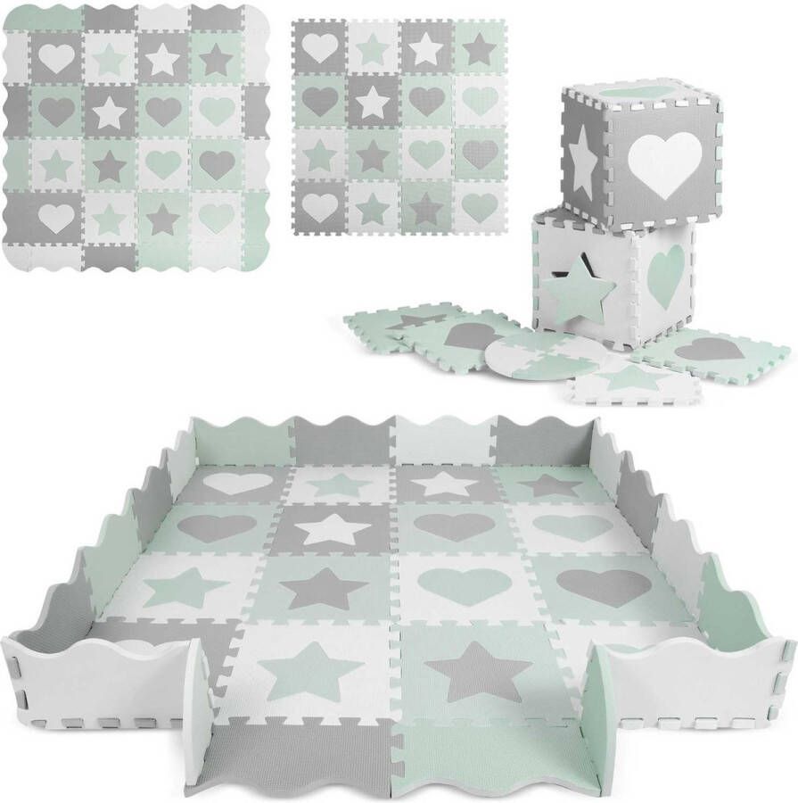 Viking Choice Speelmat baby puzzelmat waterdicht 151x151 cm