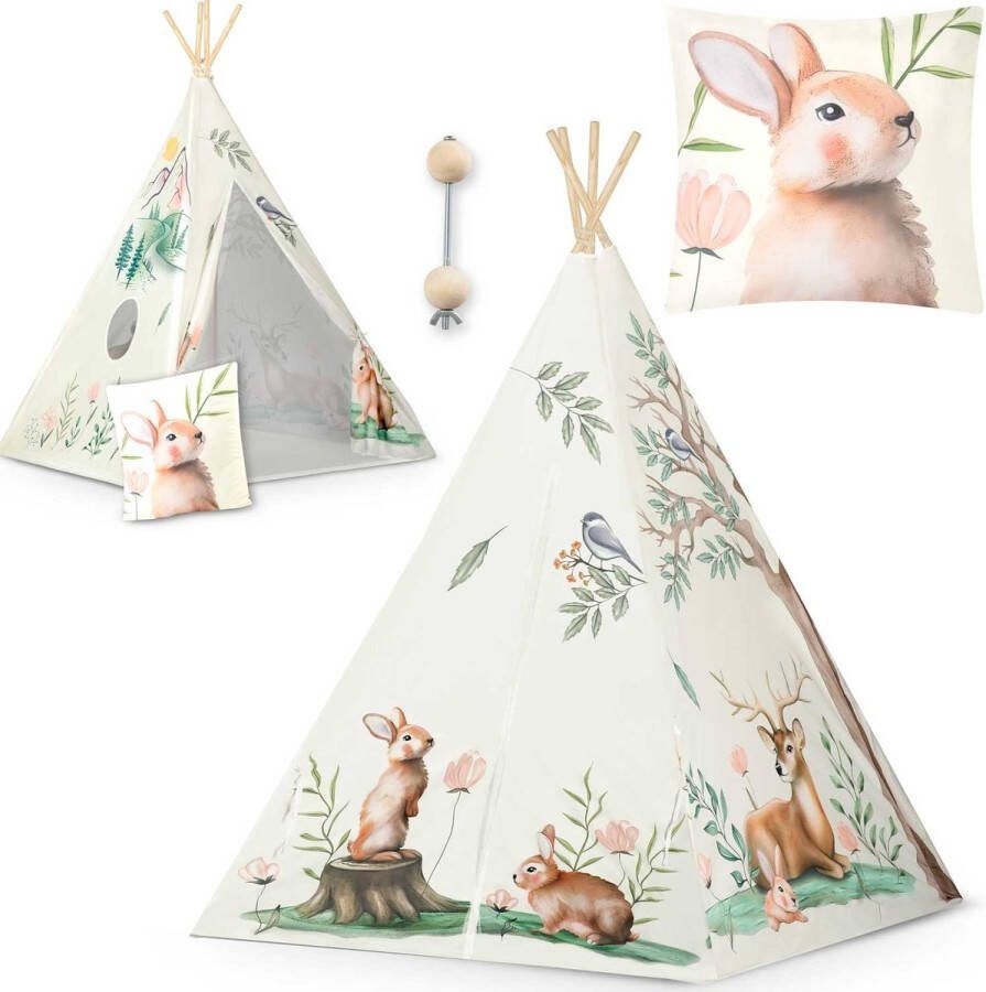 Viking Choice Speeltent tipi beige Nukido 114×114×165 cm