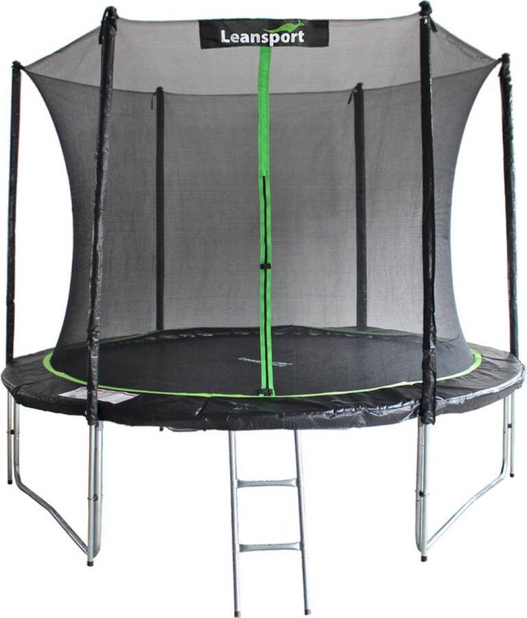 Viking Choice Trampoline met veiligheidsnet en ladder 244 cm zwart groen