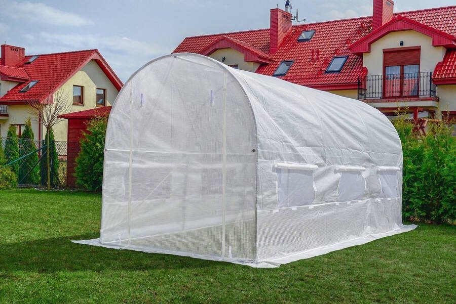 Viking Choice Tunnelkas 300x200x200 cm met 6 klamboe ramen wit