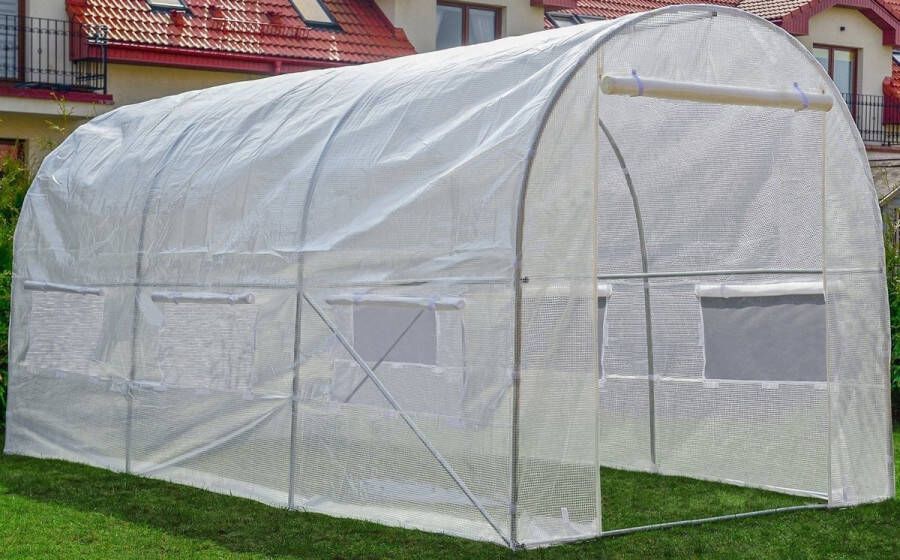 Viking Choice Tunnelkas 450x200x200 cm 6 klamboe ramen wit