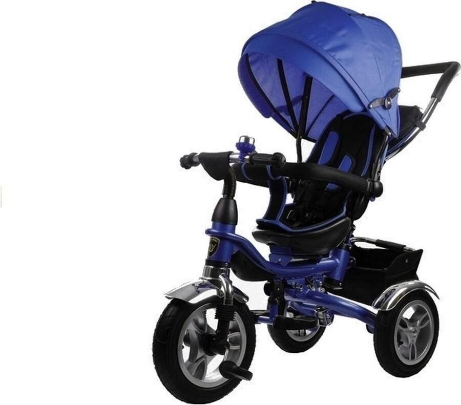 Viking Choice Driewieler met duwstang en zonnekap 88x50x115cm donkerblauw