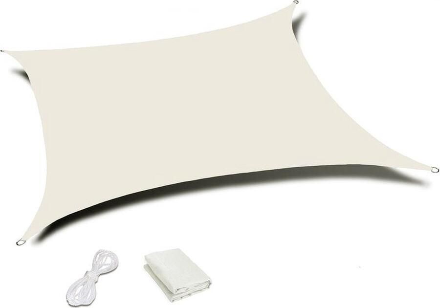 Viking Choice Schaduwdoek waterdicht 5x5 meter polyester UV-bescherming