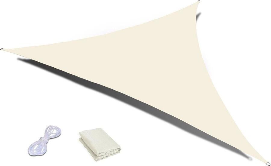 Viking Choice Schaduwdoek waterdicht beige 4x4x4m UV-bescherming