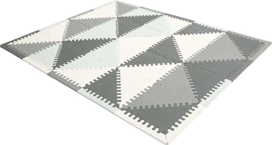 Viking Choice Speelmat puzzelmat foam mat 157x127x1 cm grijs wit