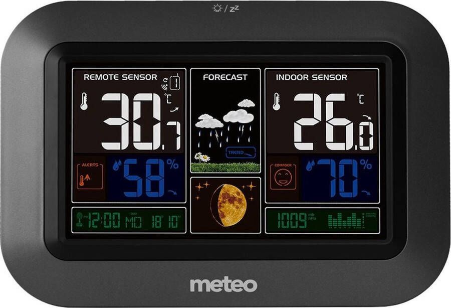 Viking Choice Weerstation METEO SP80T 24x17x3cm draadloos zwart