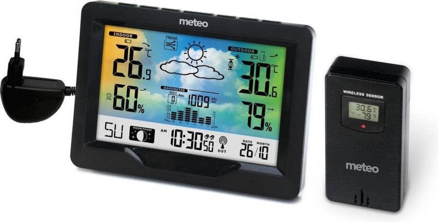 Viking Choice Weerstation METEO SP84 16x11 5x3 cm draadloos zwart