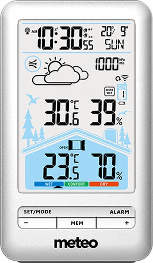 Viking Choice Weerstation METEO SP97 14 5x8 5x4 5 cm draadloos wit
