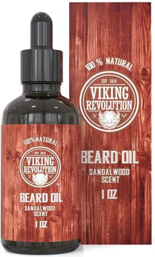 Viking Revolution Baardolie Sandalwood 100% Natural 30ML
