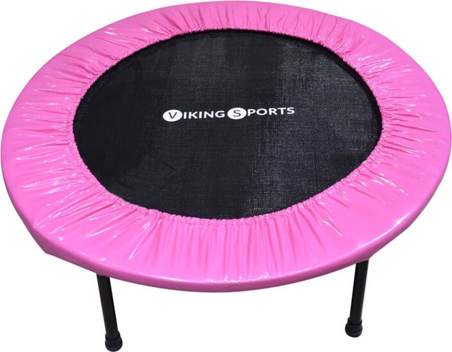 Viking Sports Fitness trampoline opvouwbaar ⌀ 101x22 5 cm roze