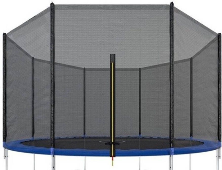 Viking Sports Trampoline veiligheidsnet met palen set 244 cm 6 palen