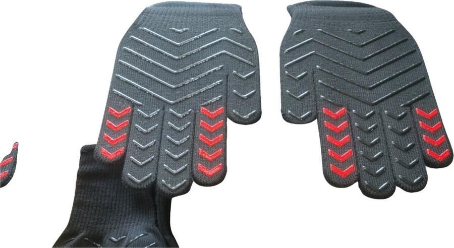 Viktor & Muller Ovenhandschoenen 2 stuks EN407 Certificaat tot 500°C Ovenwanten Hittebestendige BBQ Handschoenen – Keuken – Koken – Grill – Waterdicht Barbecue Oven handschoenen – Anti slip – Grill hand schoenen – Accessoires