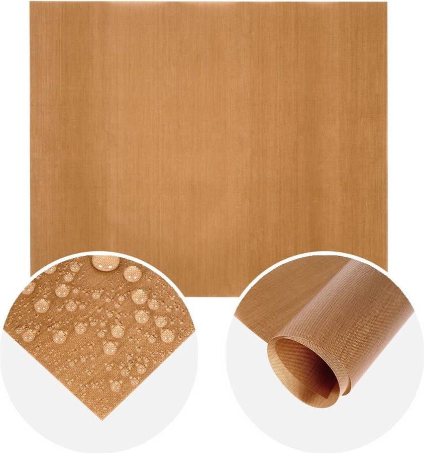 Vilde Bakmat Teflon 40x33 cm Ovenmat Deegmat Bakken Koken Oven Bak Mat