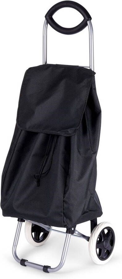 Vilde Boodschappentrolley Zwart 30 l Winkelwagen Boodschappentas Trolley Boodschappenwagen