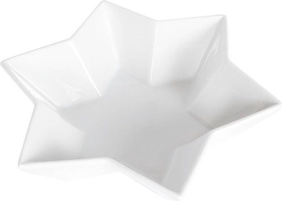 Vilde Bord Diep Porselein Ster 25 cm Borden Ontbijtbord Dinerbord Dessertbord Taart Bordjes