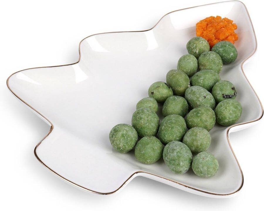 Vilde Bord Porselein Kerstboom 20x16 5 cm Borden Ontbijtbord Dinerbord Dessertbord Taart Bordjes