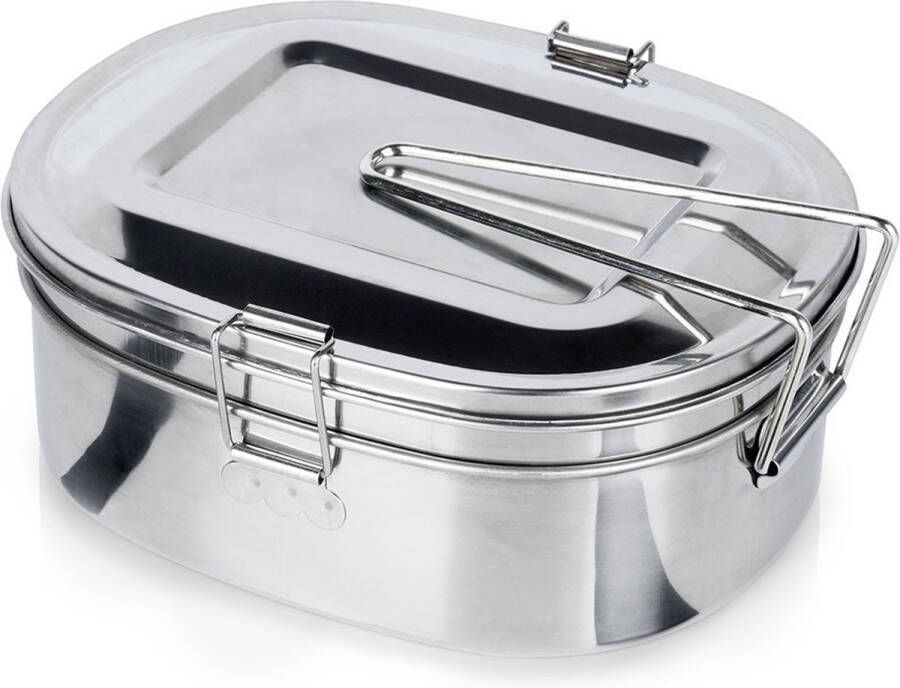 Vilde Container voor Eten Edelstaal 350 900 ml 2 delig Voedselcontainer Lunchbox