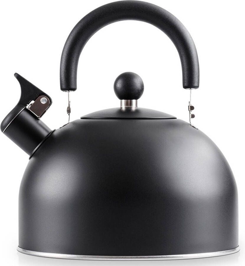 Vilde Fluitketel Edelstaal Zwart 3 l Waterketel met Fluitje