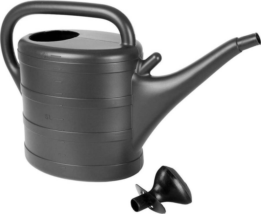 Vilde Gieter Plastic Grijs 10 l Plantengieter voor Binnen Buiten Tuin Planten Bloemen