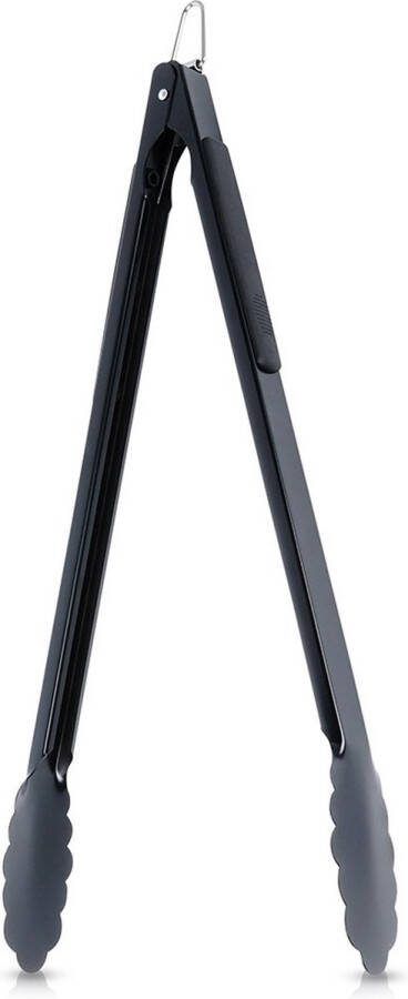 Vilde Grilltang Edelstaal Zwart 51 cm Barbecue BBQ Tang Serveertang Vleestang Saladetang Keukentang Keukengerei