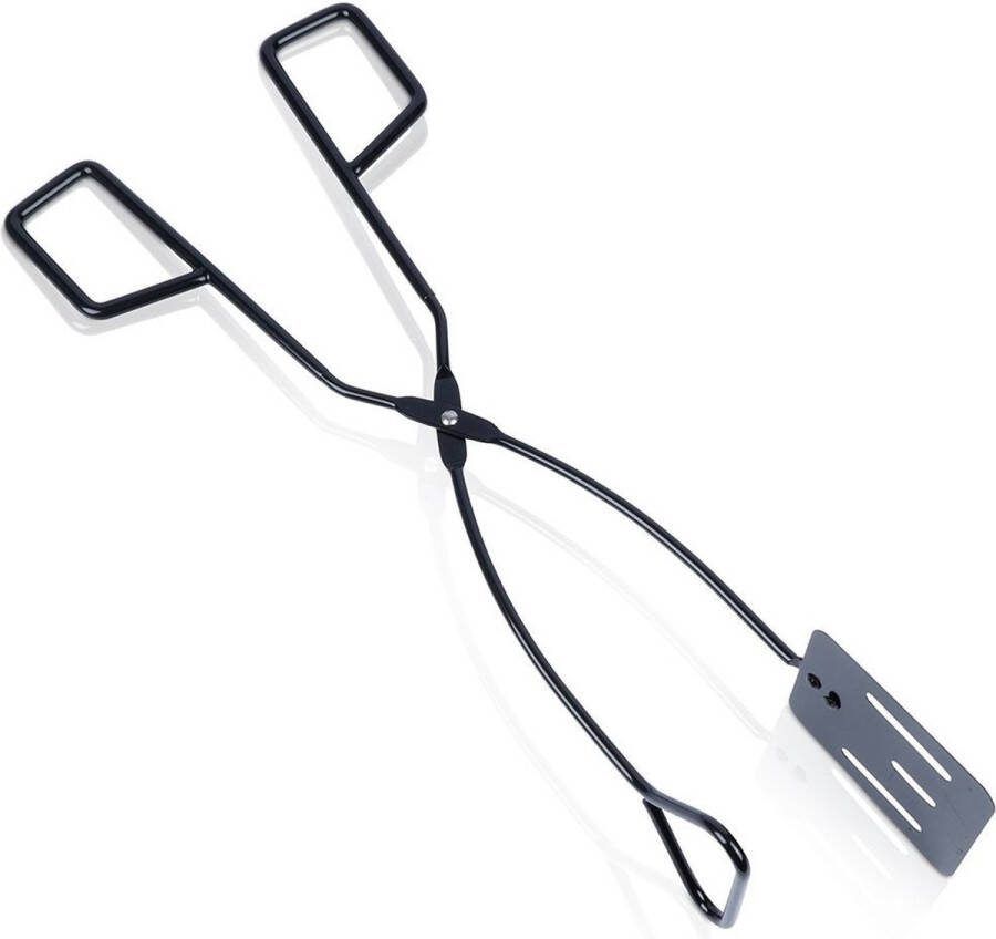 Vilde Grilltang Metaal Zwart 41 5 cm Barbecue BBQ Tang Serveertang Vleestang Saladetang Keukentang Keukengerei