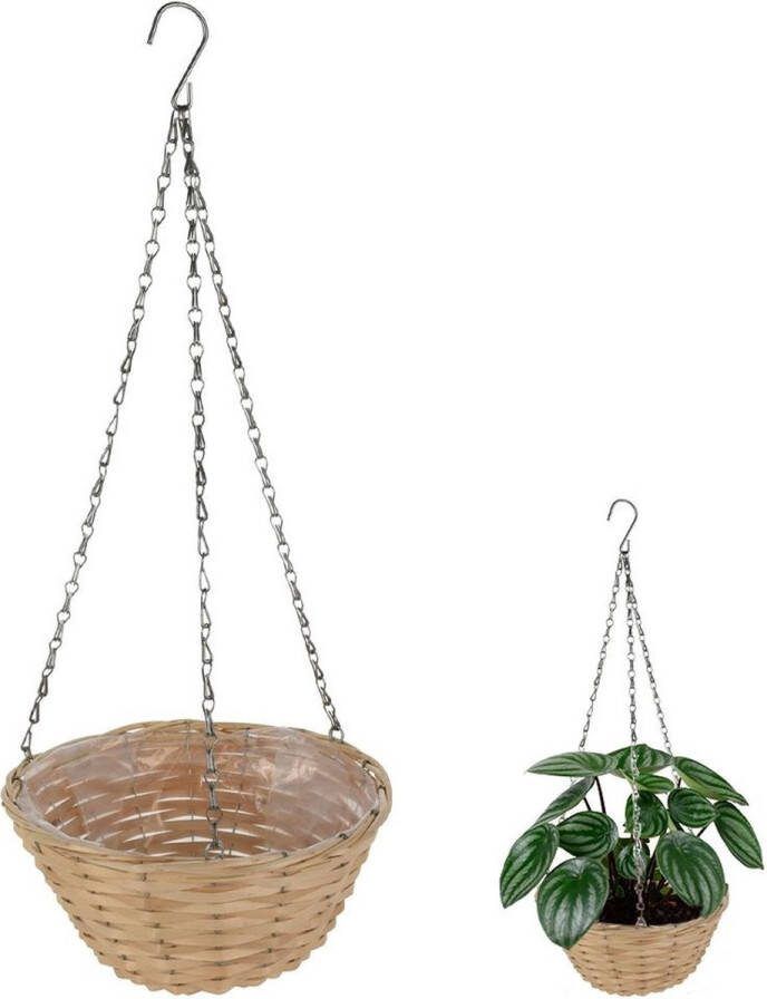 Vilde Hangpot Rieten 25x14 cm Hangende Plantenmand Bloempot Plantenhanger Plantenstandaard Plantenmand voor Planten Hangplant Houder