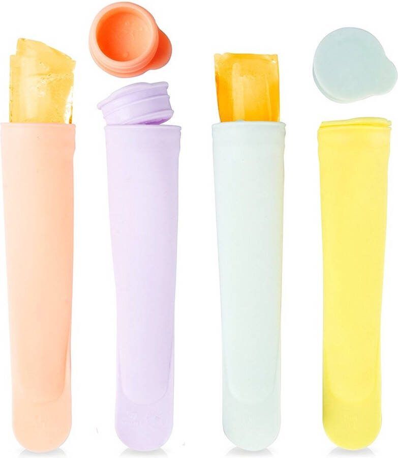 Vilde Ijsvormpje Water Silicone 100 ml 4 stuks Ijsvormen Ijsjes Vormen Ijslolly Ijsvormpjes