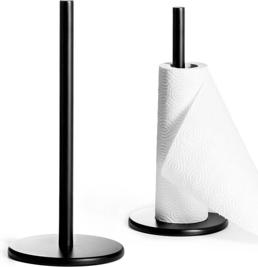 Vilde Keukenrolhouder Metaal Zwart 33 cm Rollenhouder Houder
