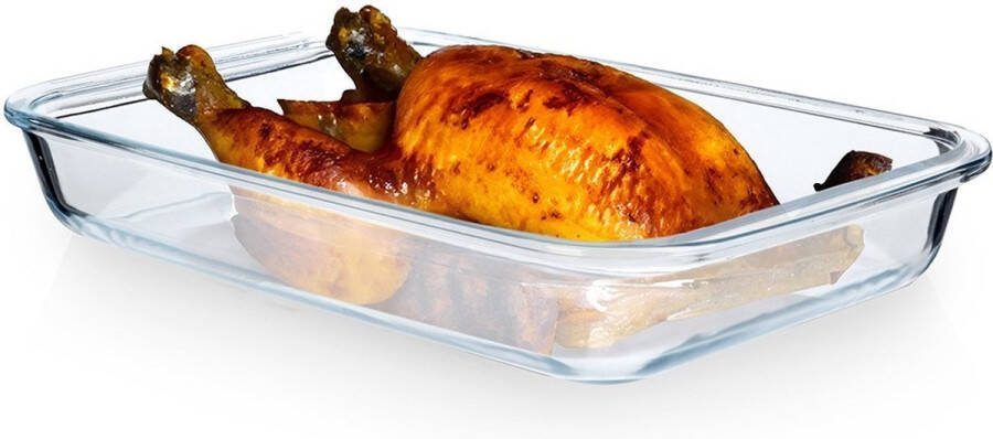 Vilde Ovenschaal Glas 34 5x20 5x5 cm 2 l Ovenschotel Braadslede Braadpan