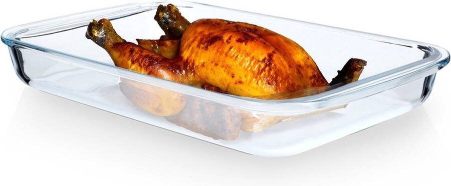 Vilde Ovenschaal Glas 39 5x24x5 cm 3 l Ovenschotel Braadslede Braadpan