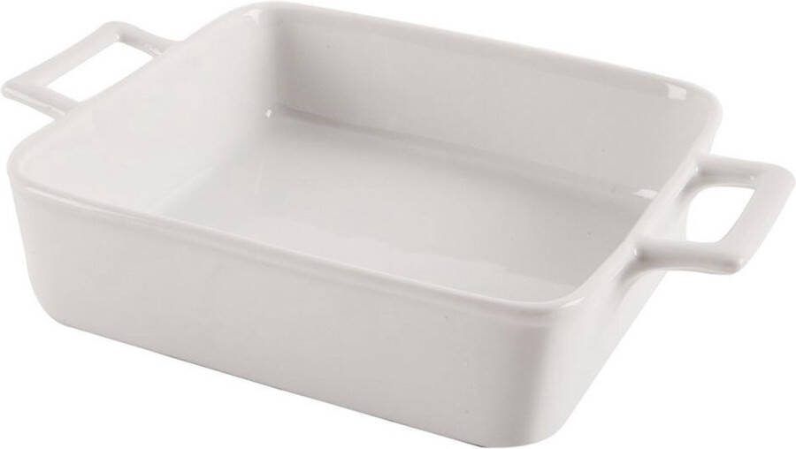 Vilde Ovenschaal Porselein Wit 20x14x14 cm 450 ml Ovenschotel Braadslede Braadpan
