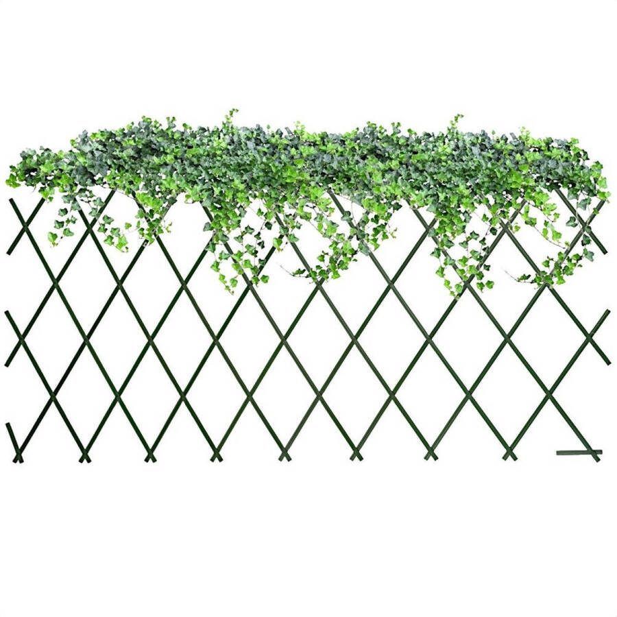 Vilde Plantenklimrek Groen Opvouwbare 180x90 cm Klimrek voor Planten Klimplanten Klimplantenrek Plantensteun