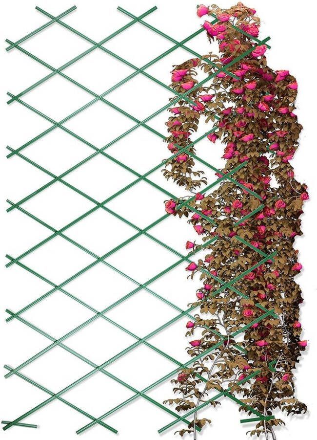 Vilde Plantenklimrek Groen Opvouwbare 200x100 cm Klimrek voor Planten Klimplanten Klimplantenrek Plantensteun
