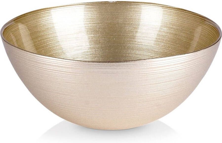 Vilde Schaal Glas Gouden 21 cm 1 7 l Fruitschaal Serveerschaal Schaaltje
