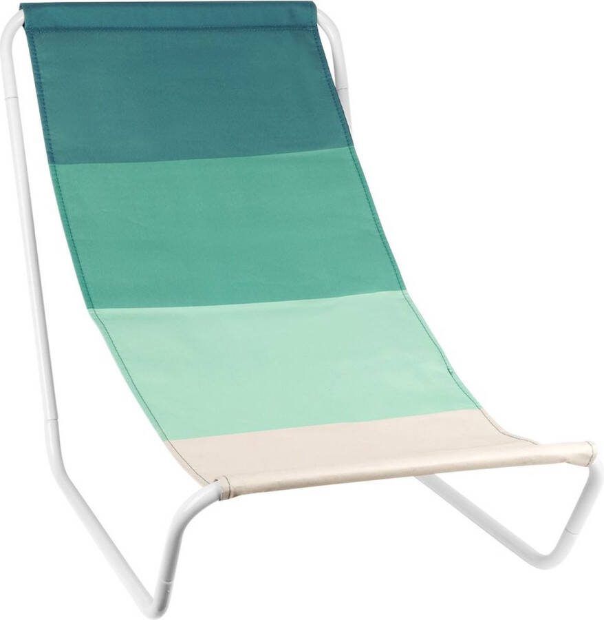 Vilde Strandstoel Opvouwbaar Turquoise Strandmat Zonneligstoel Ligstoel Ligbed Tuinstoel Campingstoel