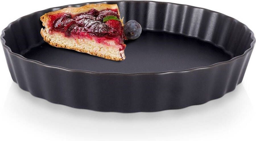 Vilde Taartvorm Porselein Zwart 25 cm Cakevorm Bakvorm Bakplaat