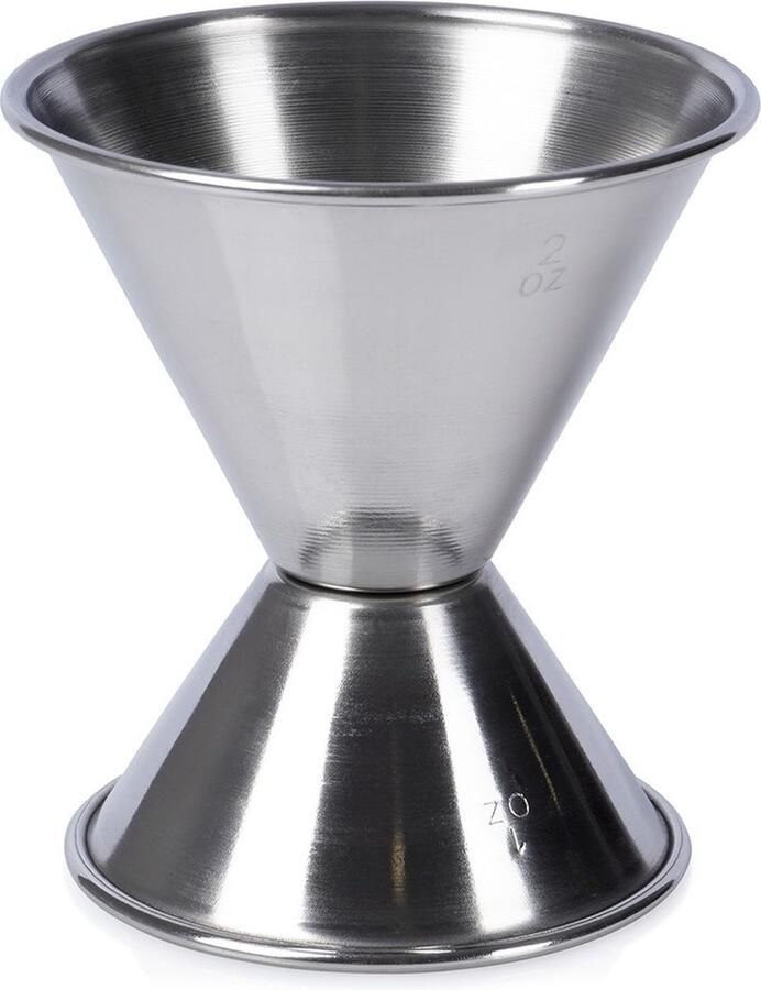 Vilde Barmaatje Edelstaal Dubbelzijdige 30 60 ml Maatbeker Jigger voor Cocktails Drankmaatje