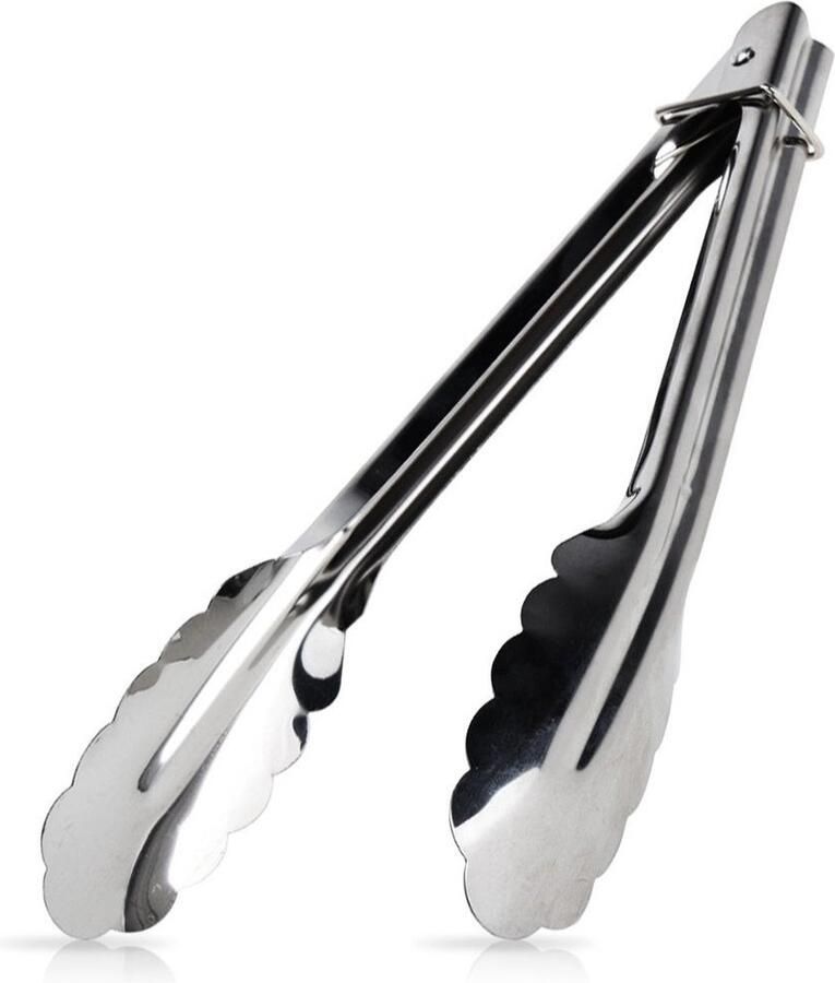 Vilde Keukentang Edelstaal 31 cm Serveertang Vleestang Barbecuetang BBQ Tang