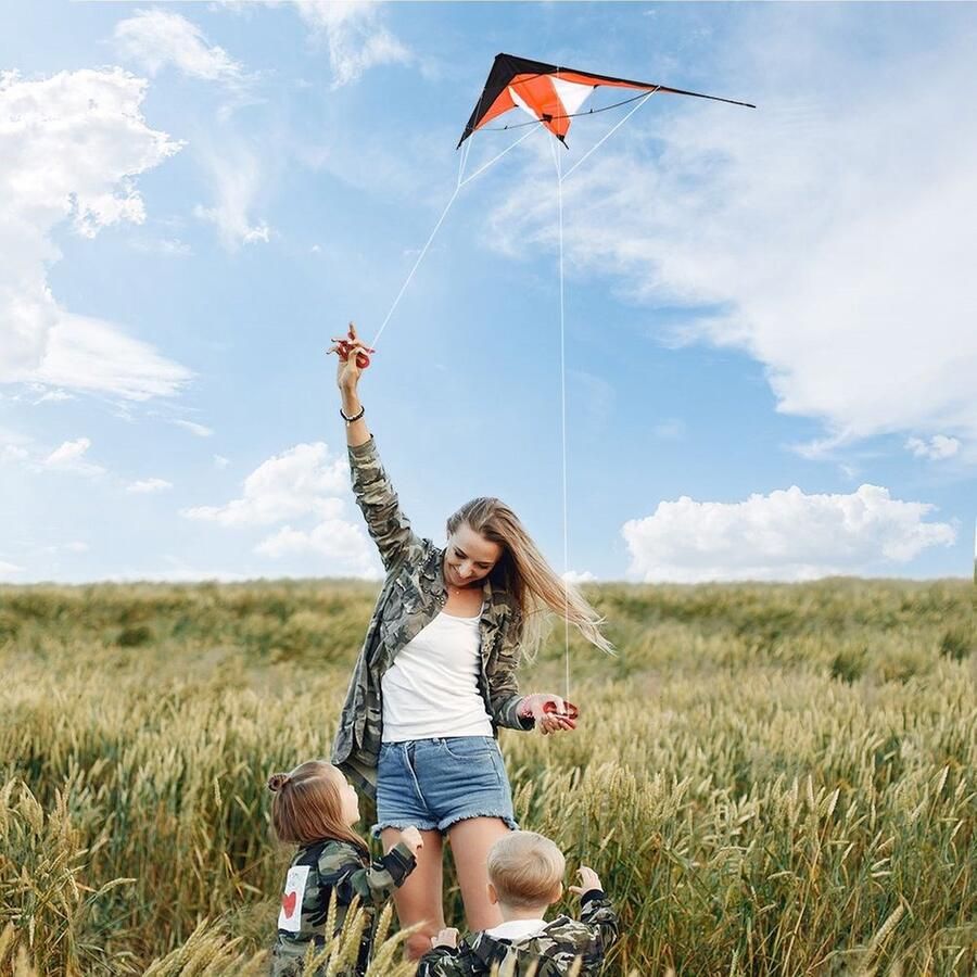 Vilde Vlieger Acrobatische Oranje 120x50 cm voor Kinderen