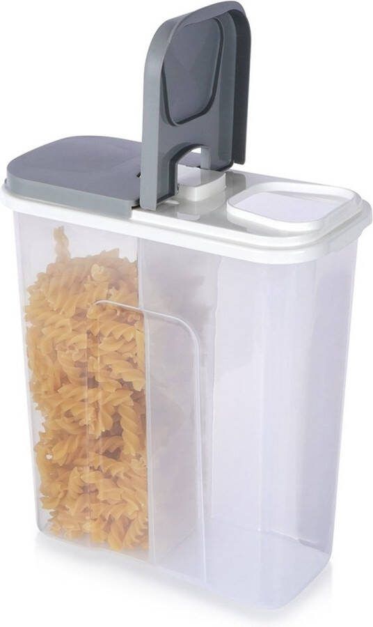 Vilde Voedselcontainer Strooibus met Dispenser Split 2 8 l Container voor Losse en Keuken Voedsel Doos