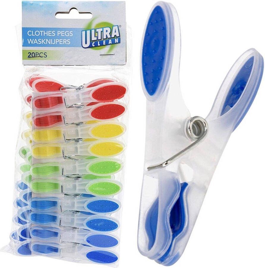 Vilde Wasknijpers Plastic 20 stuks Set Wasgoedknijpers Knijpers voor Wasrek Laundry