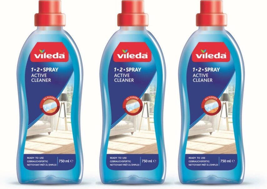 Vileda 1-2 Spray Liquid 3x 750 ml