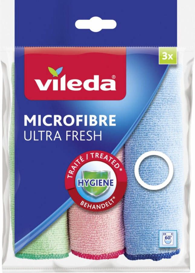 Vileda 12x Microvezeldoek Ultra Fresh 3 stuks