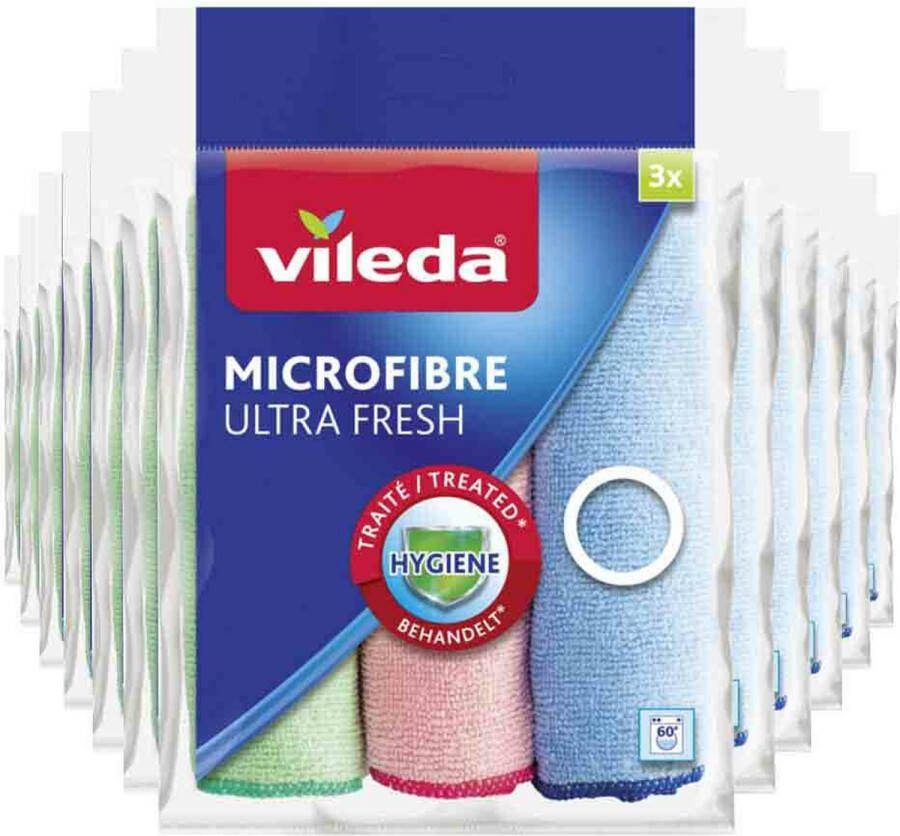 Vileda 12x Microvezeldoek Ultra Fresh 3 stuks