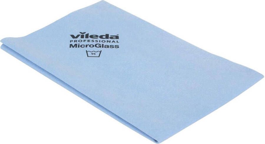 Vileda 2x microvezeldoek MicroGlass blauw pak a 3 stuks